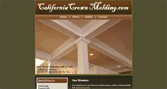 Desktop Screenshot of californiacrownmolding.com