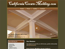 Tablet Screenshot of californiacrownmolding.com